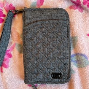 Lug Tandem Zip wallet (heather grey)